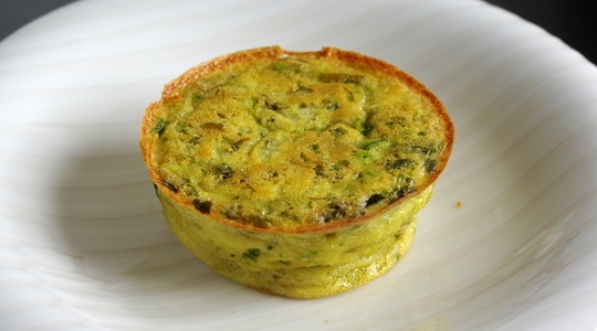 Petits flans de courgettes