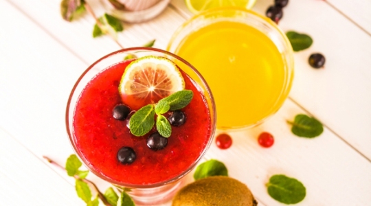 Jus Cranberries, orange, poire Juice Expert 